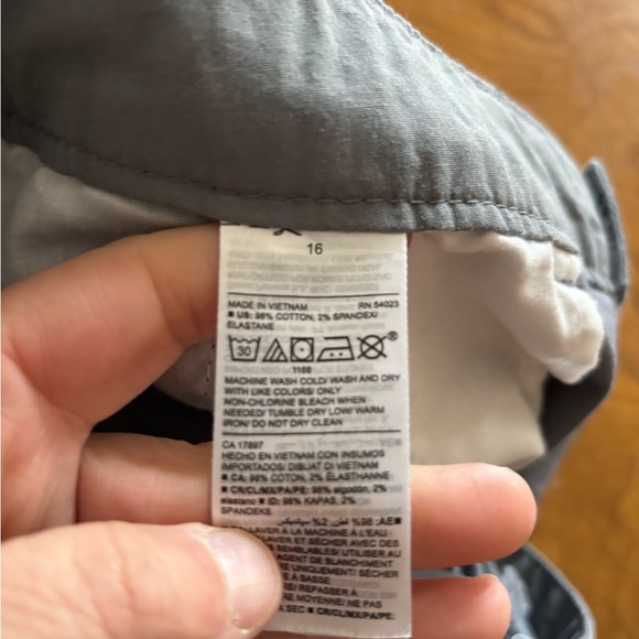 Old navy everyday chino‎ shorts high rise women’s sz 16 gray 5 inch inseam - Picture 7 of 7